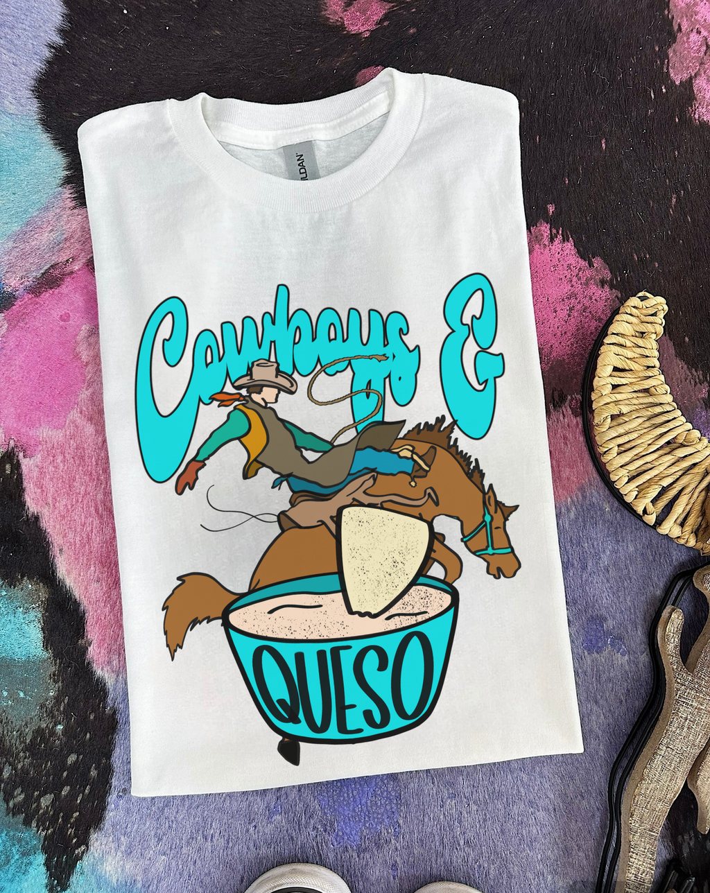 Cowboys & Queso Tee or Crewneck