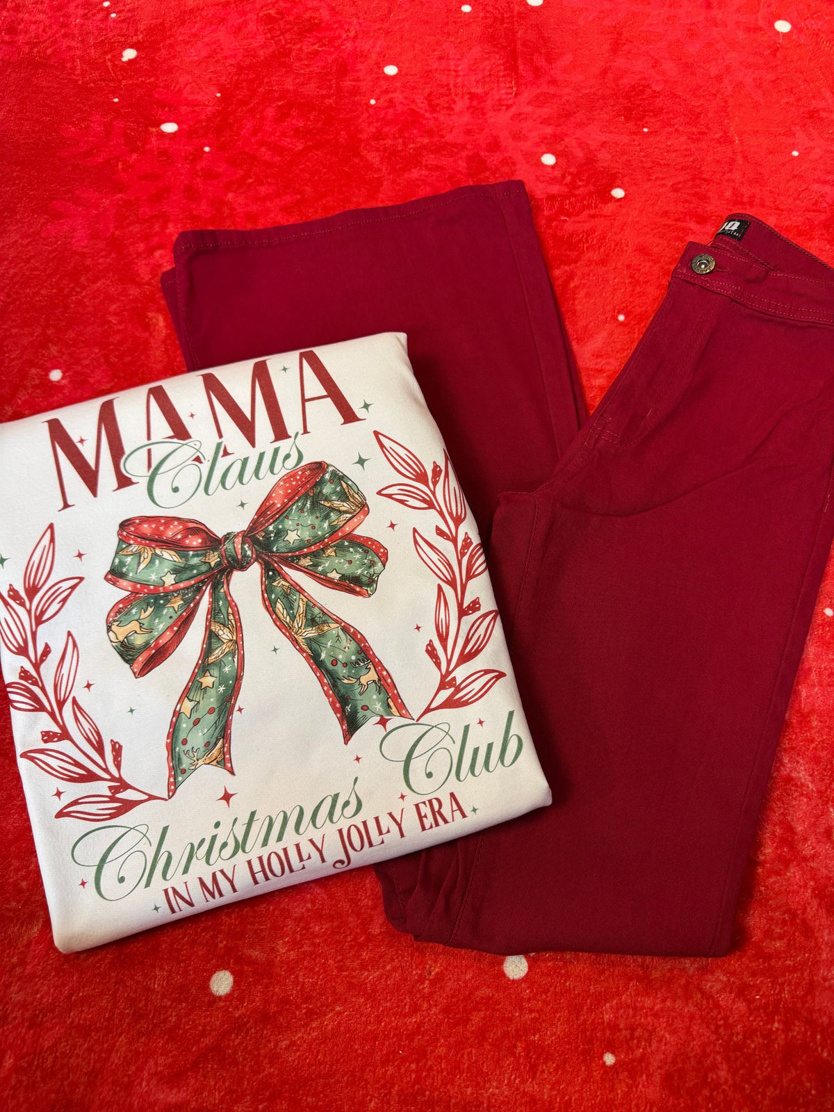 North Pole Mom Flare Bundle - (1 Fiona Flare + 1 North Pole Mom Crewneck)