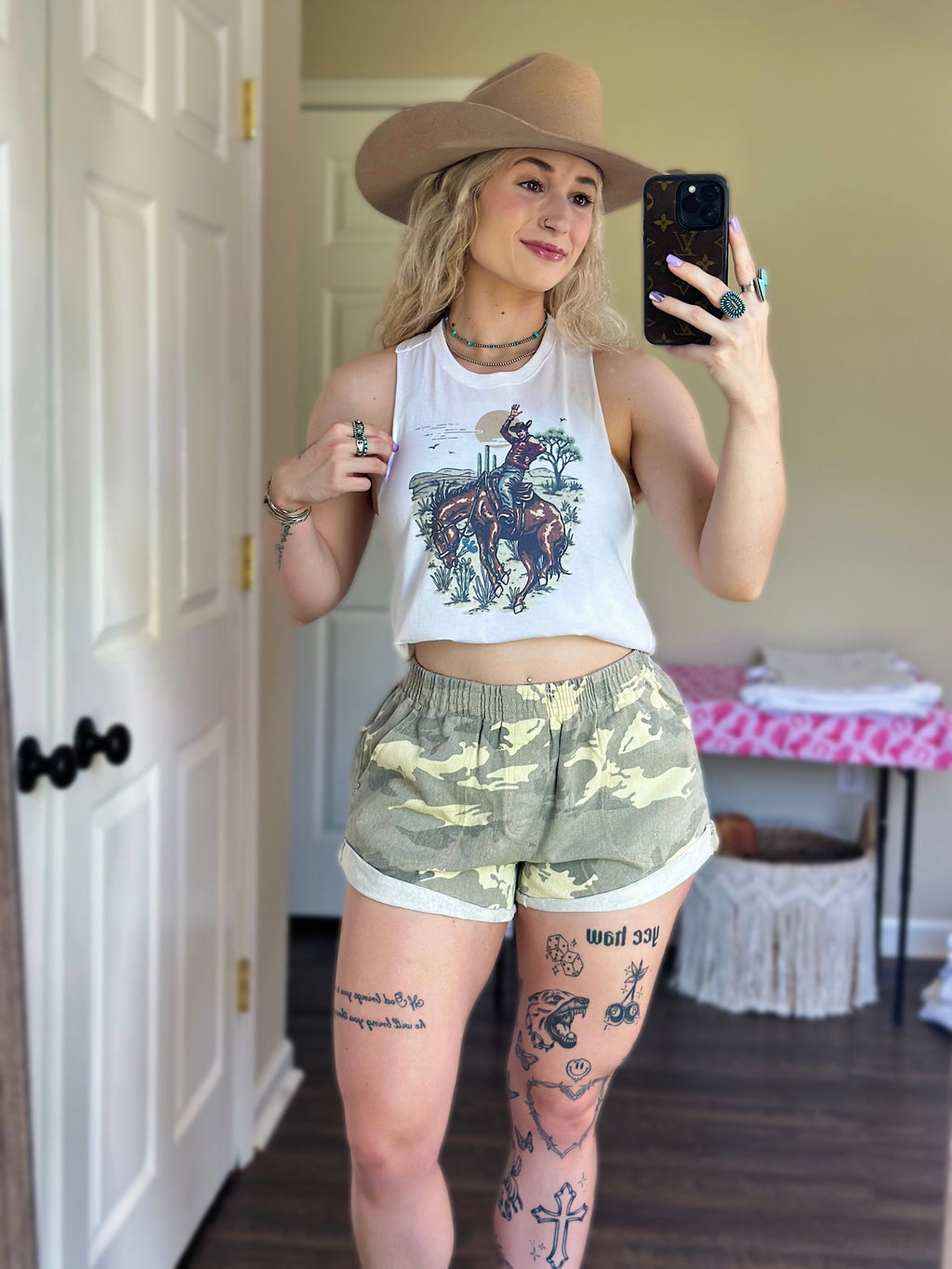 Wild Cowboy Cropped Tank