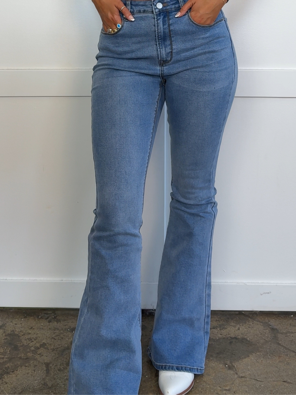 Danny Medium Wash Flare Jeans