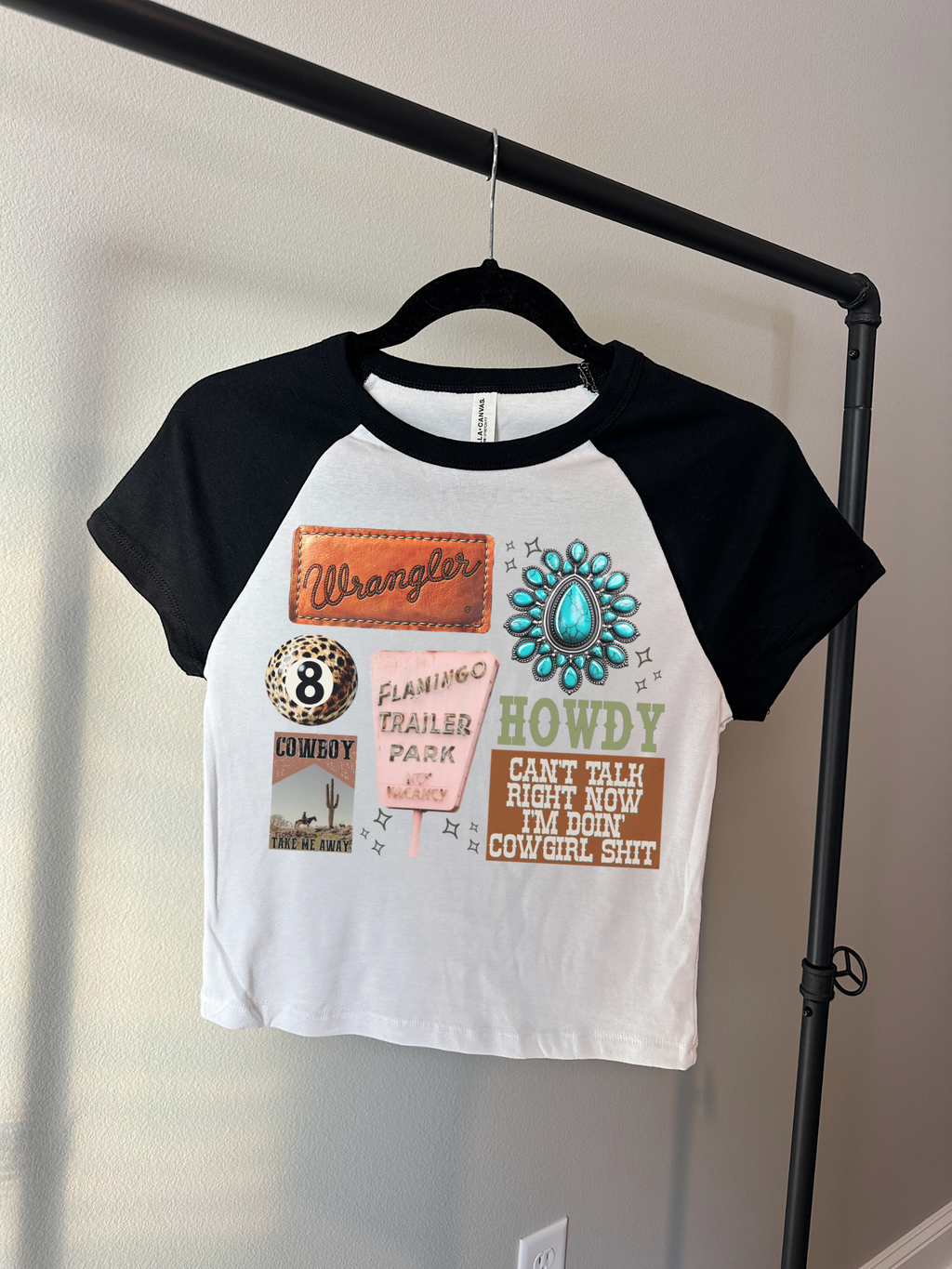 Cowgirl Collage Baby Tee