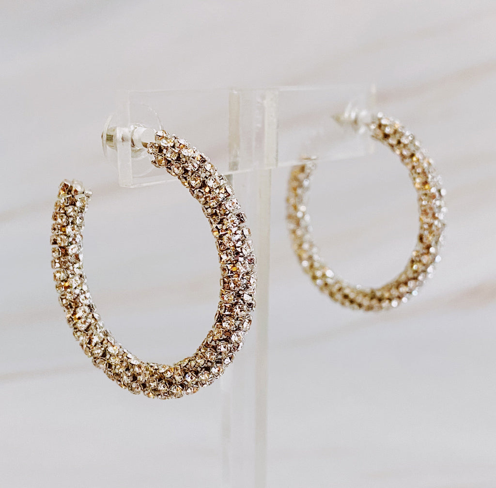 Wrapped In Shine Hoop Earrings