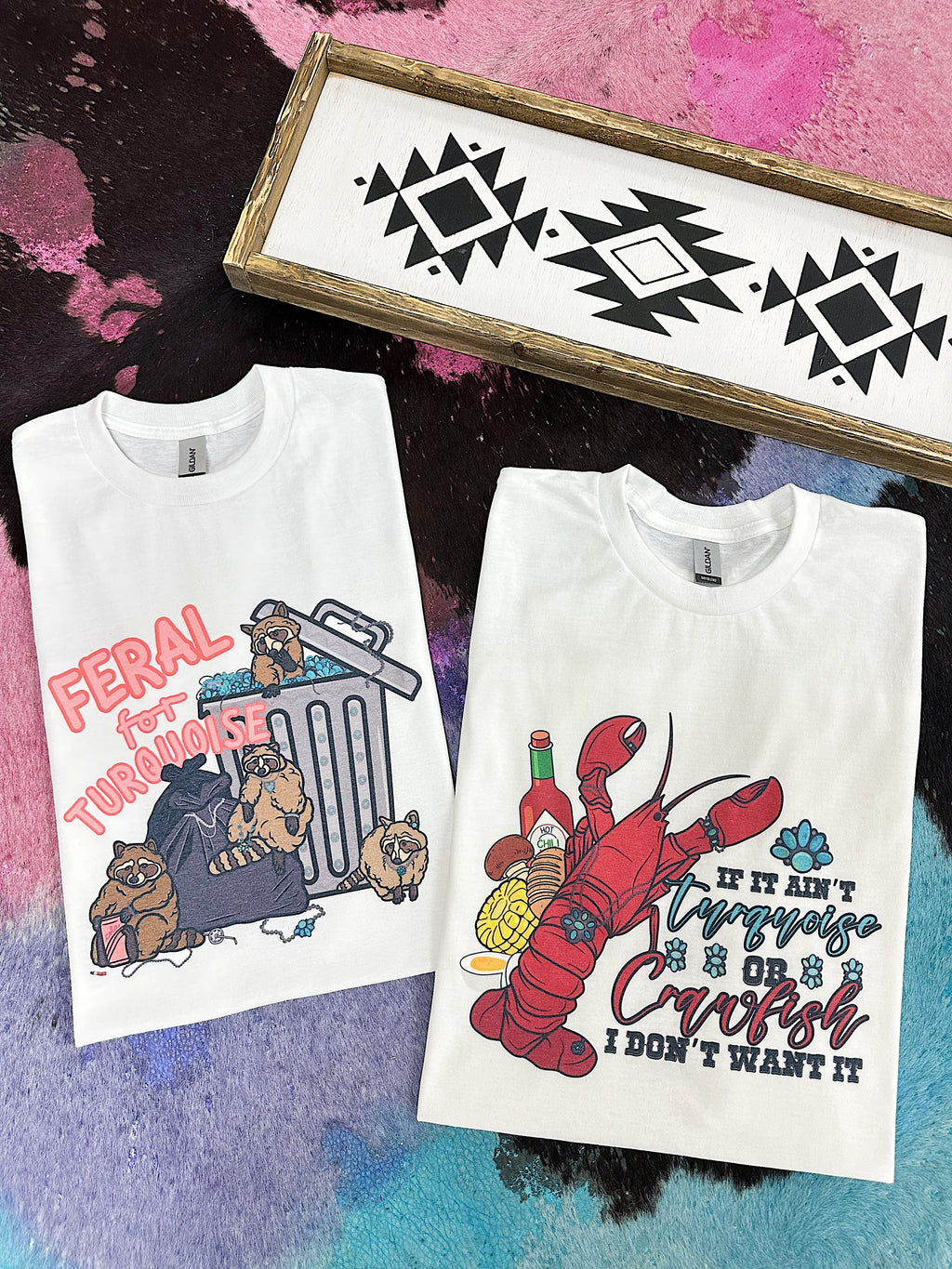 Feral for Turquoise TEE or CREWNECK