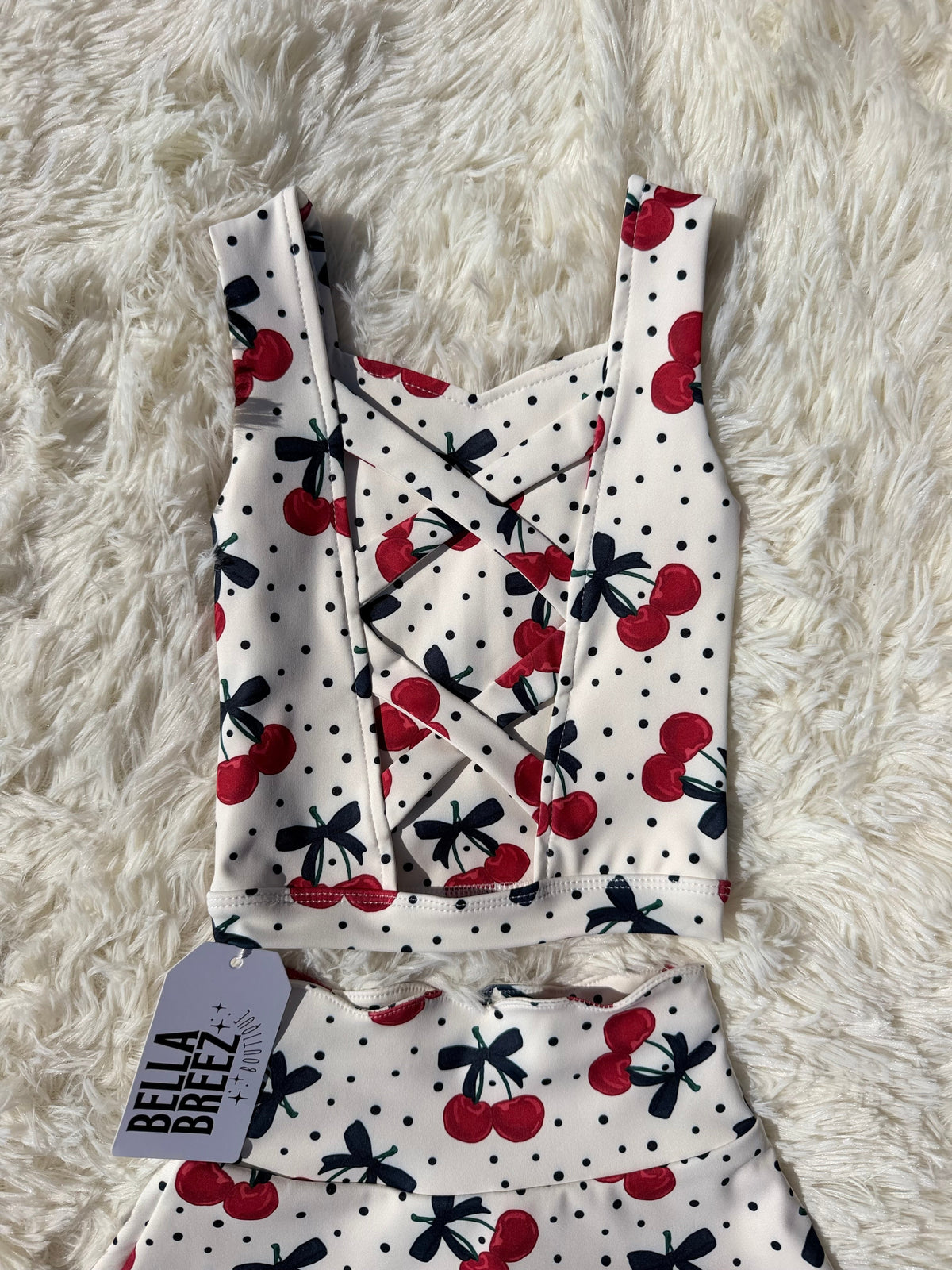 Cherry Kiss Yoga Skirt Set