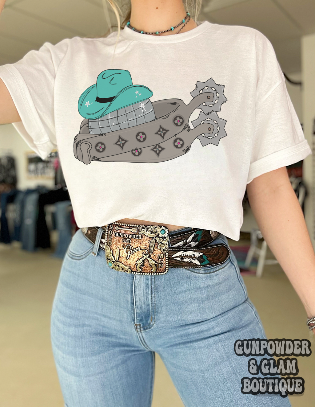 Disco Spurs Tee or Crewneck