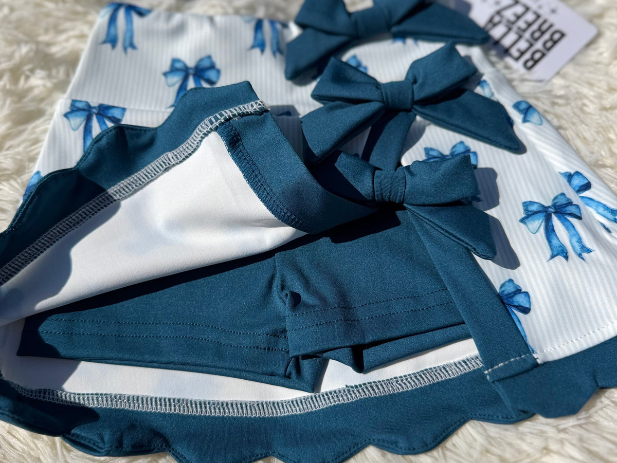 Mommy & Me Royal Ribbon Athletic Set