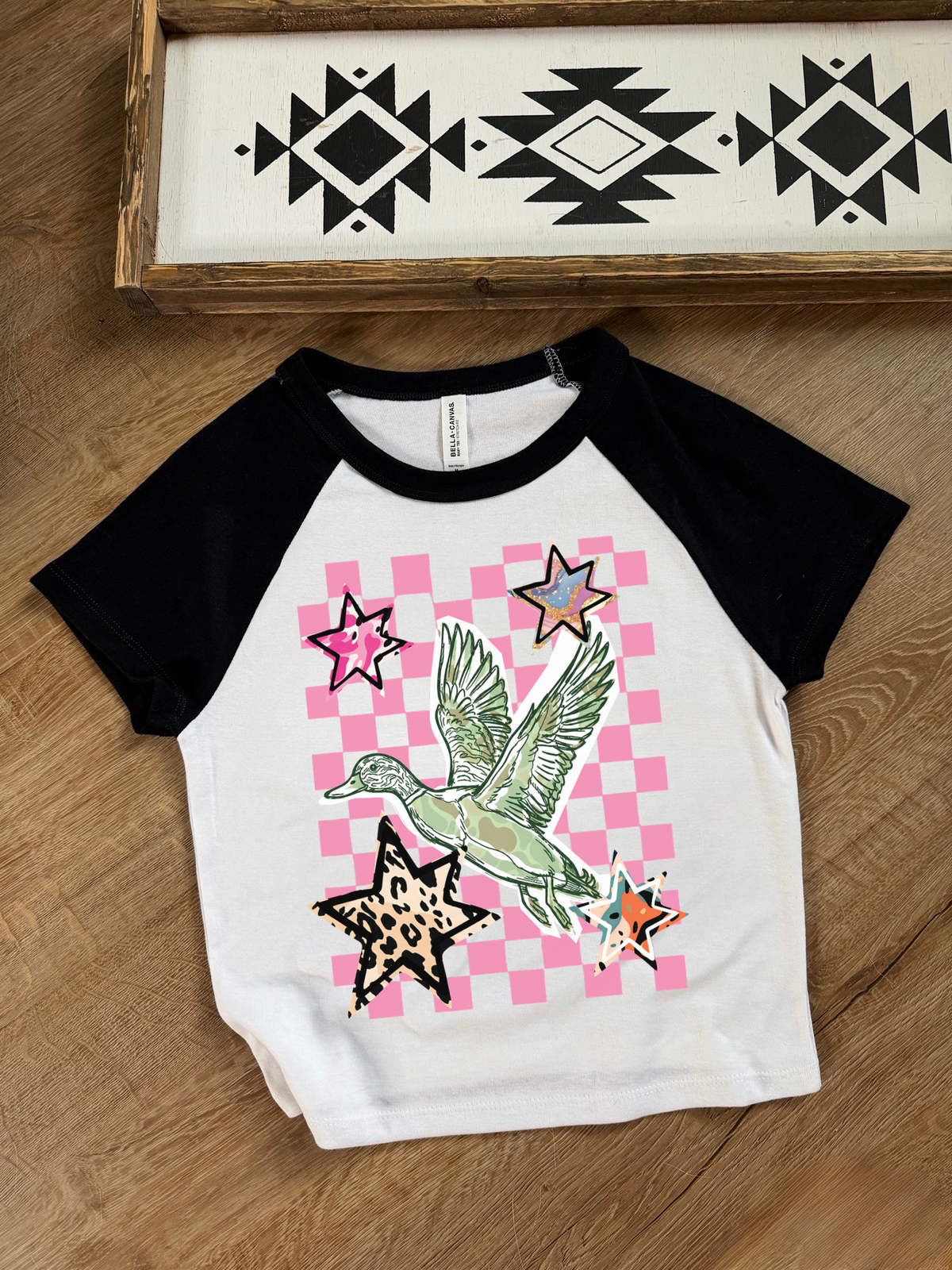 Pink Skies & Duck Vibes Baby Tee