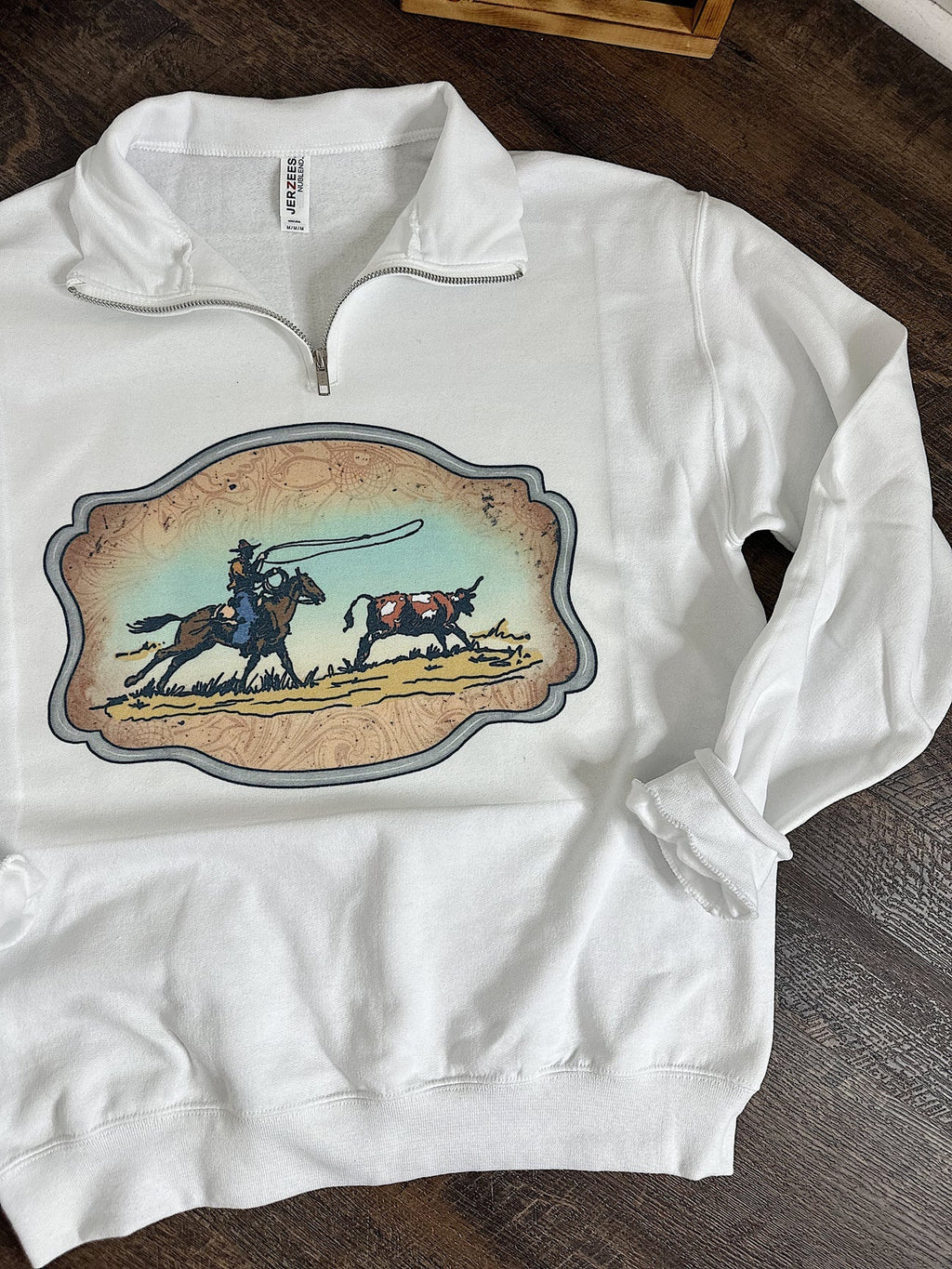 RTS Western Buckle Quarter Zip Medium