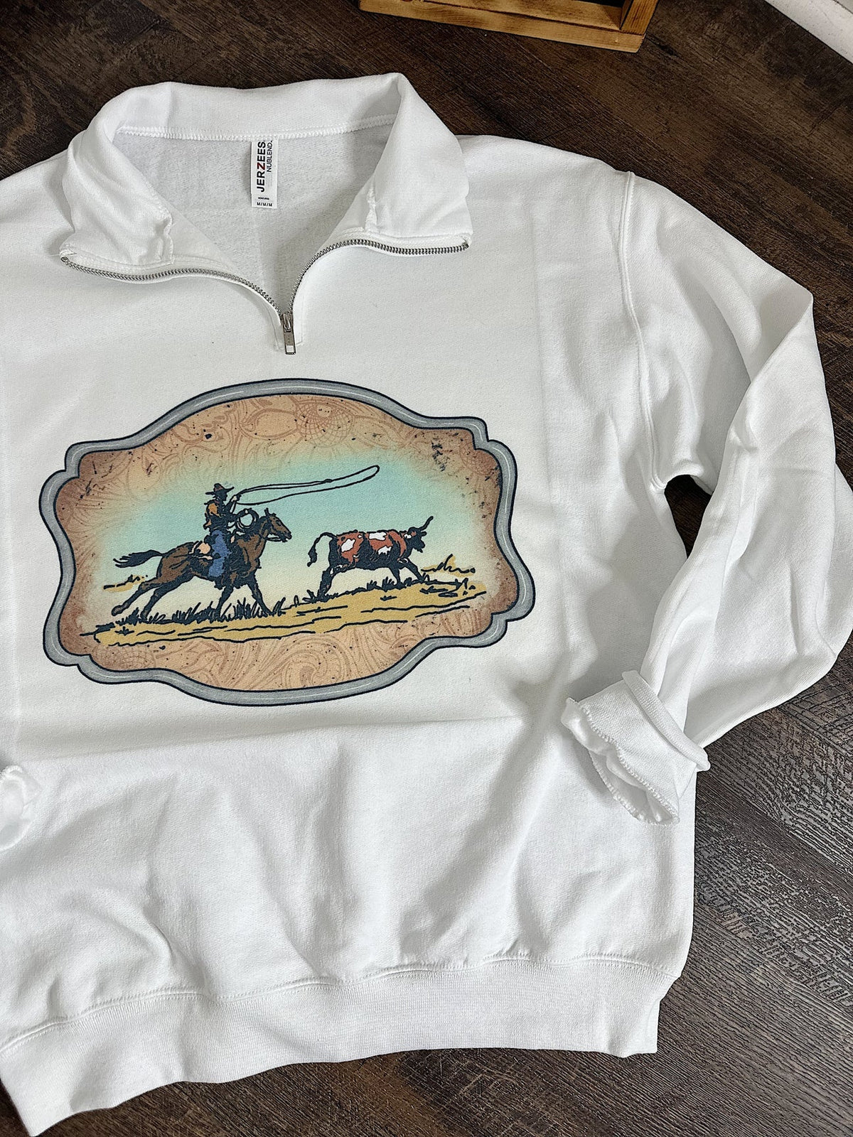 RTS Western Buckle Quarter Zip Medium