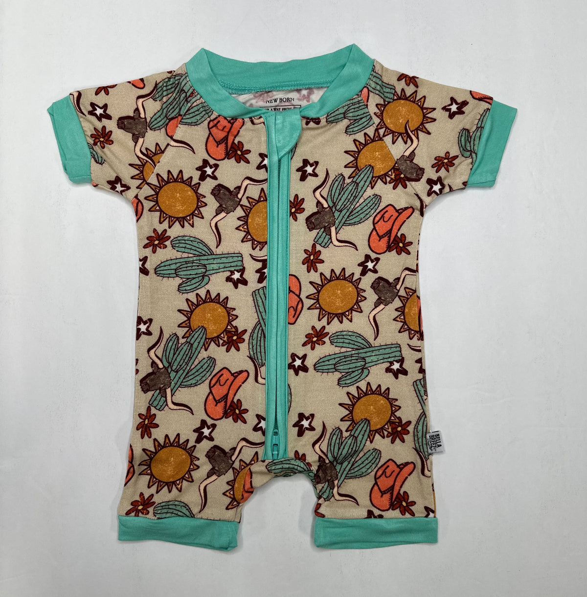 4t Wild West Bamboo Shortie Romper (FINAL SALE)