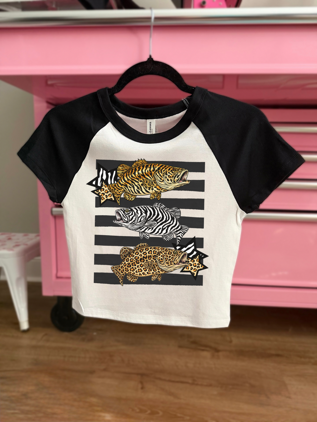 Animal Print Fish Baby Tee