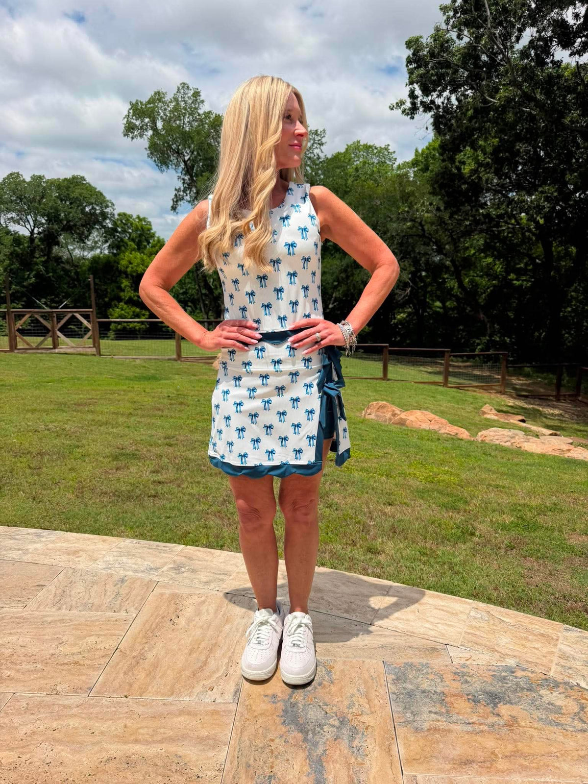 Mommy & Me Royal Ribbon Athletic Set