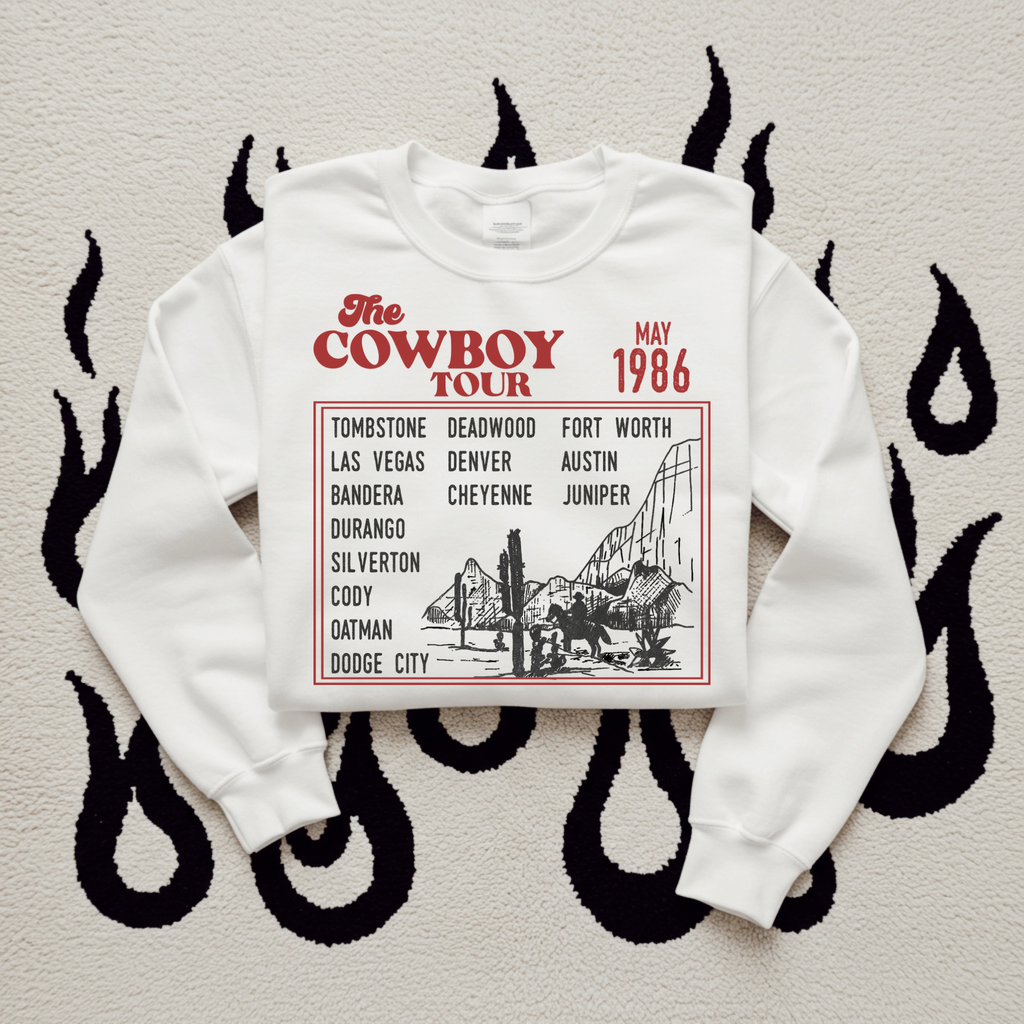 Cowboy Tour TEE or CREWNECK