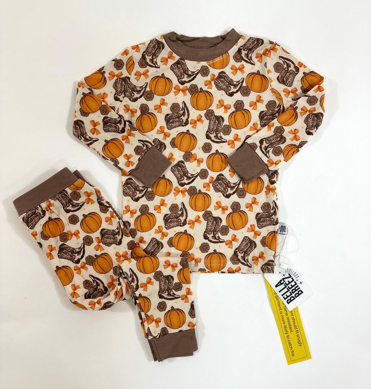 Howdy Pumpkin Bamboo Set (FINAL SALE) SIZES 18/24M, 4YR