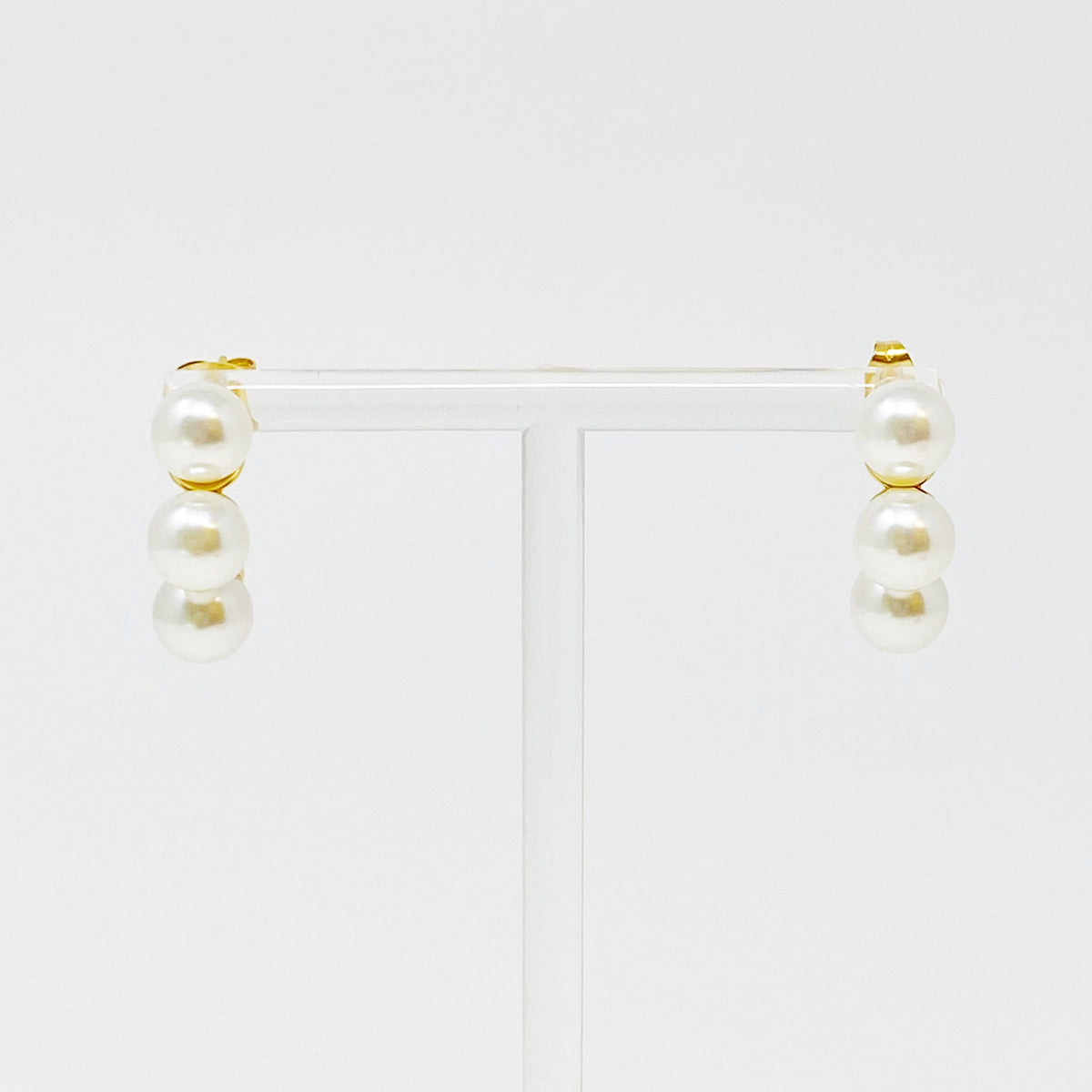 Andante Pearl Hoop Earrings