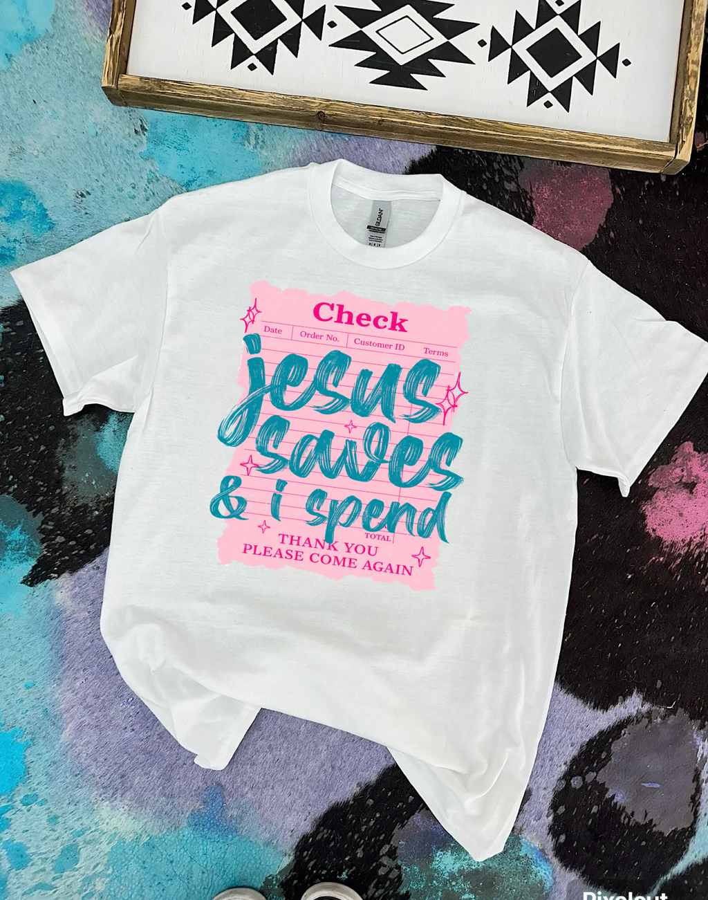 Jesus Saves & I Spend Tee or Crewneck