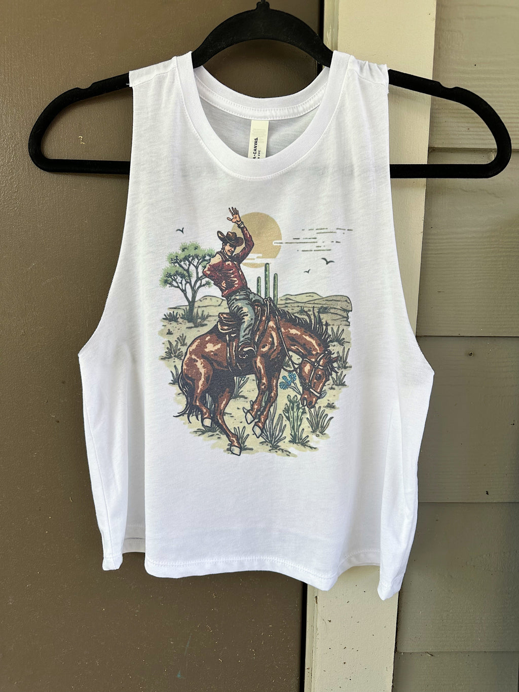 Wild Cowboy Cropped Tank
