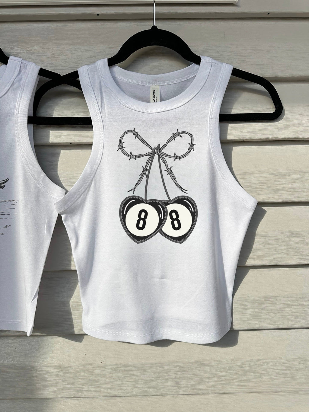Barbed Wire Bow Cropped Tank
