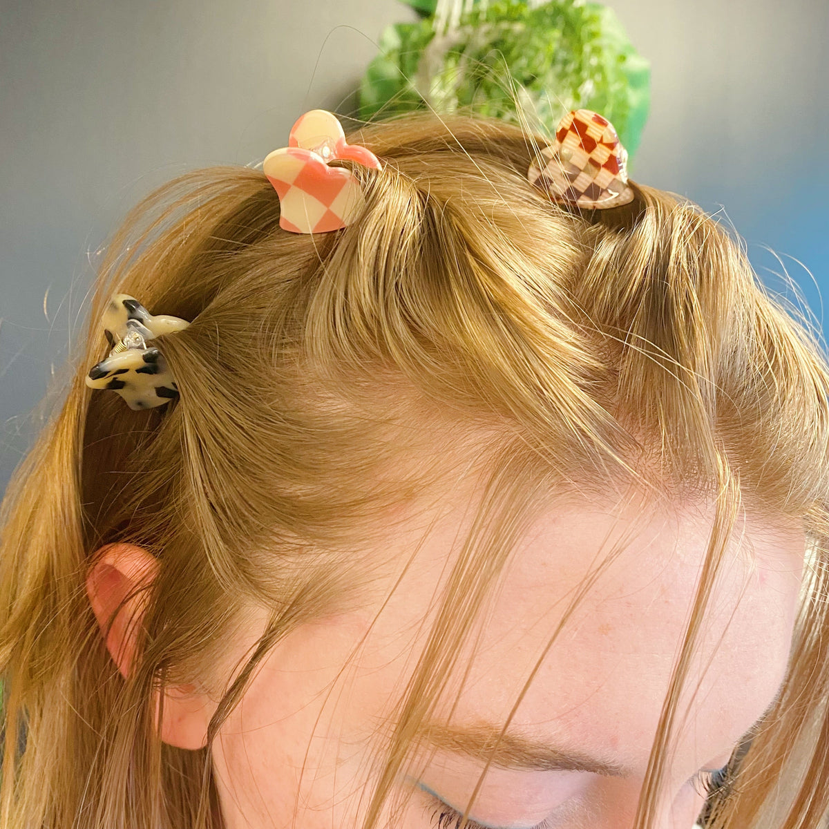 Precious Heart Hair Claw Set