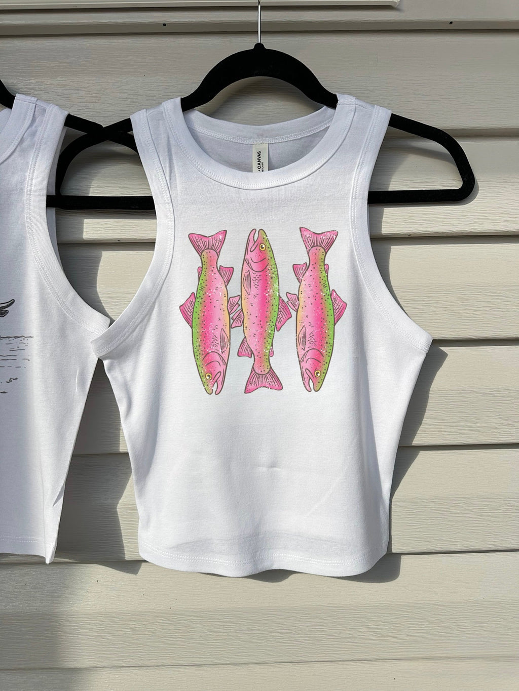 Cowgirl Trout Cropped Tank