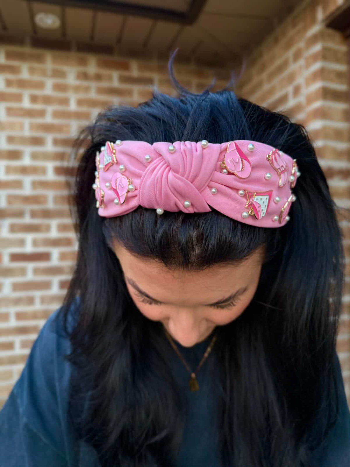 Sweet Spur Pearl Knotted Headband