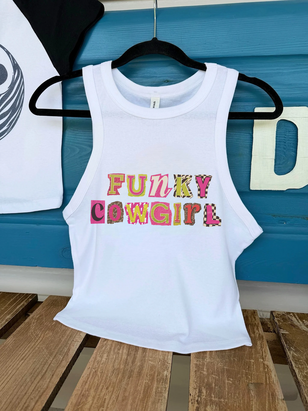 Funky Cowgirl Cropped Tank