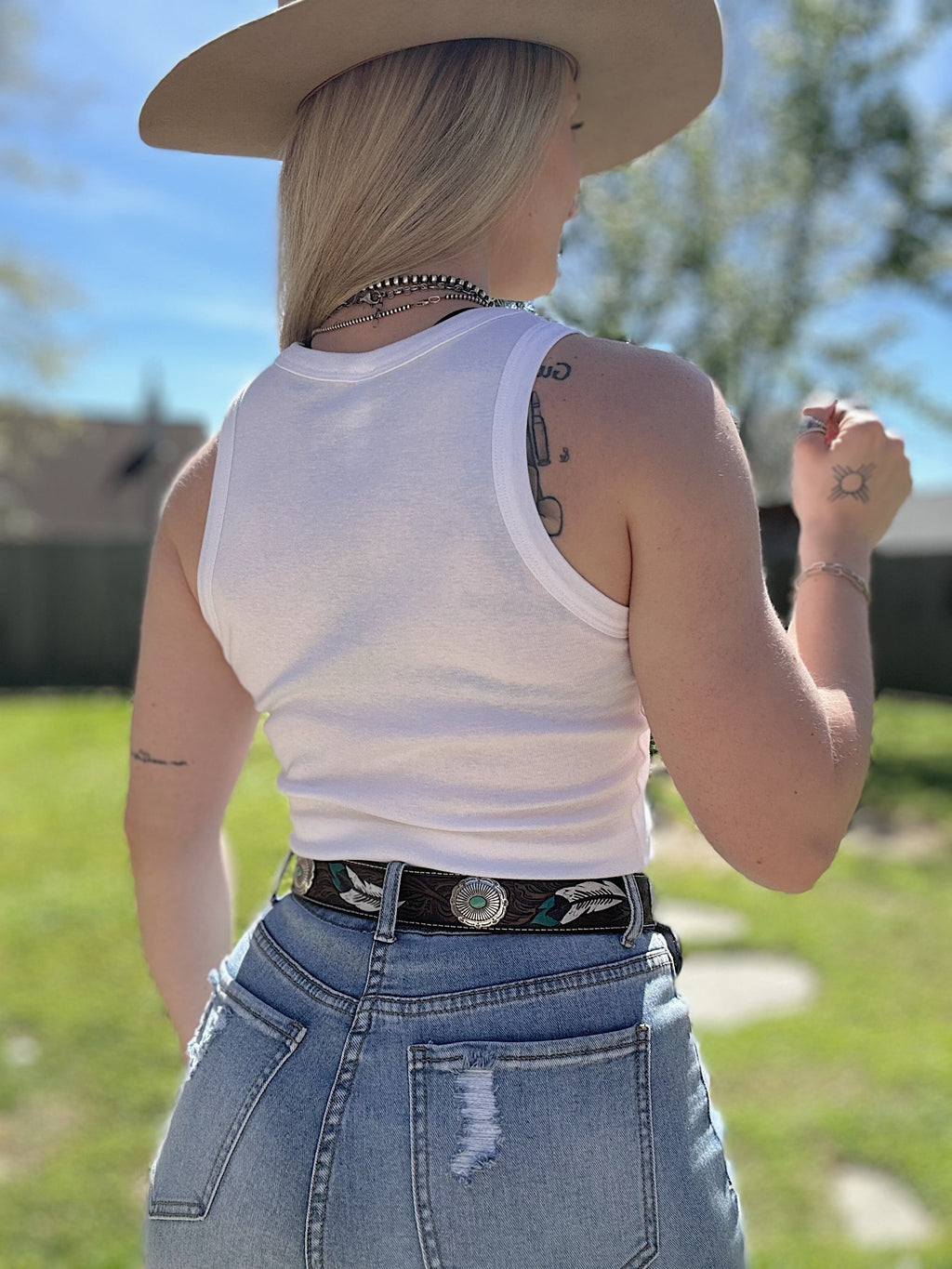 Saddle Up Cropped Tank