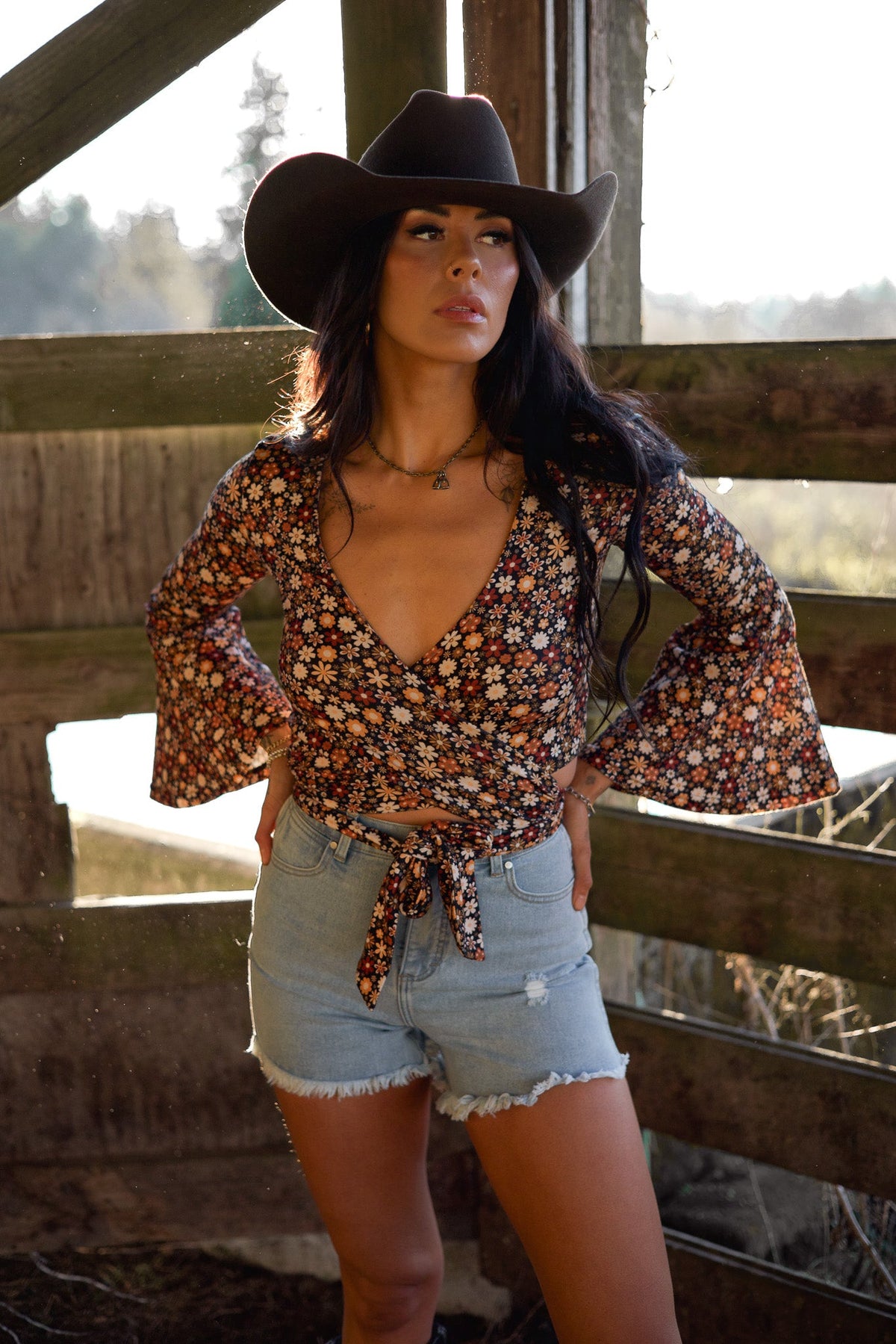 Brooke High Waisted Denim Shorts