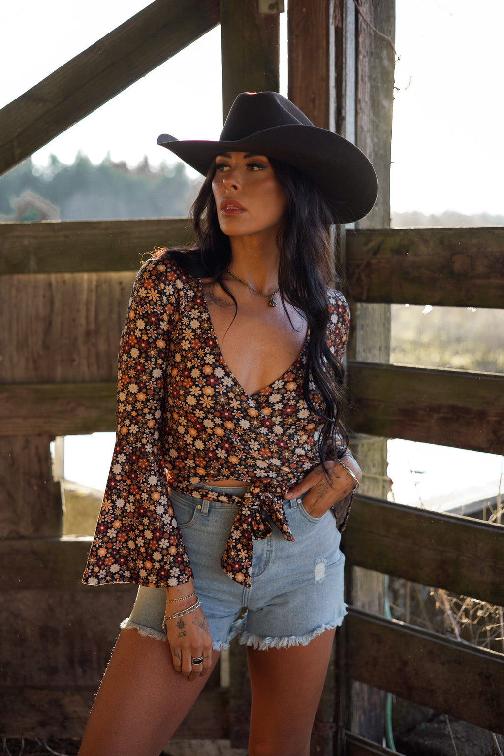 Brooke High Waisted Denim Shorts