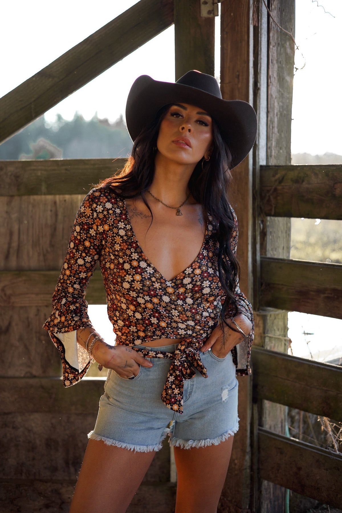 Brooke High Waisted Denim Shorts