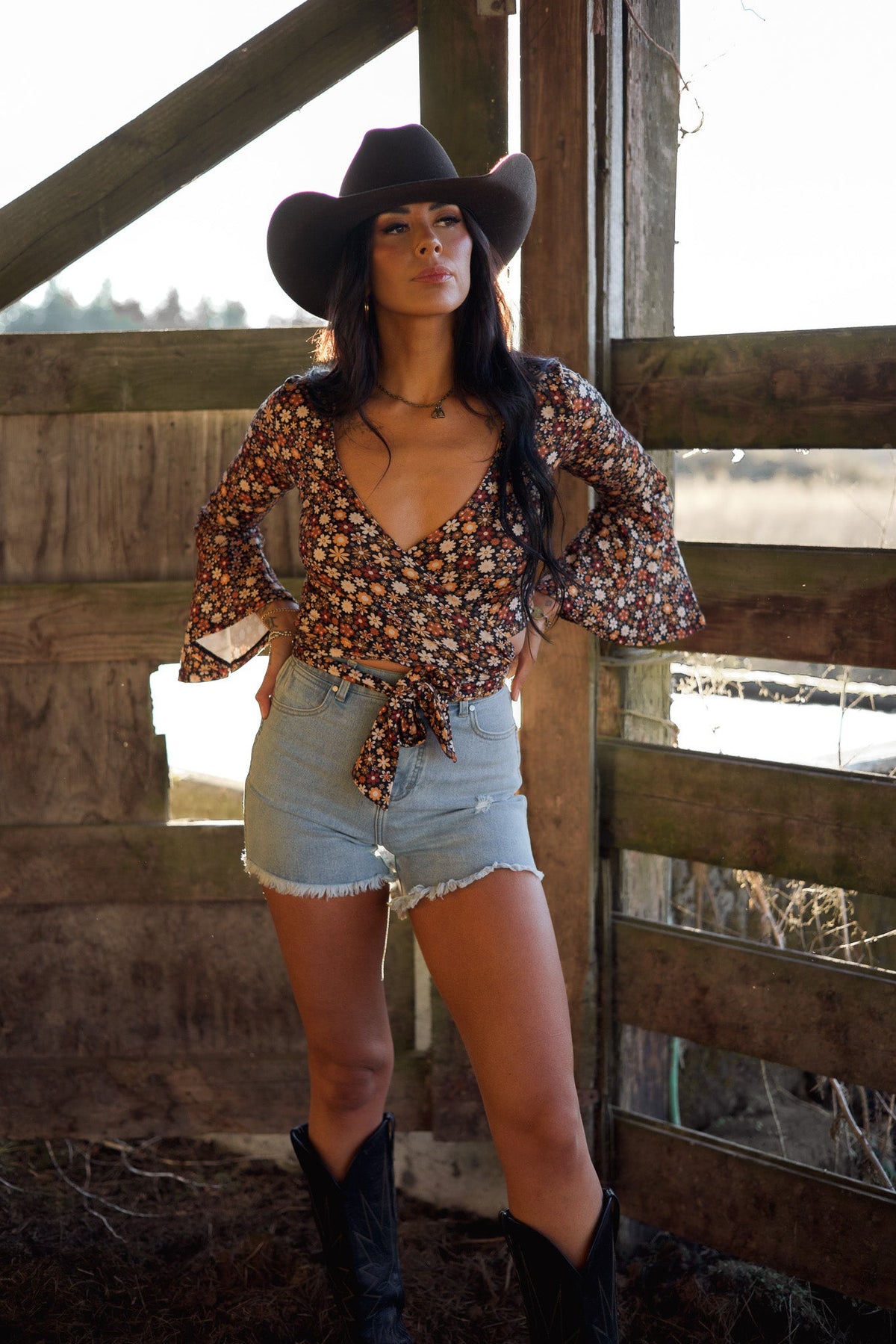 Brooke High Waisted Denim Shorts