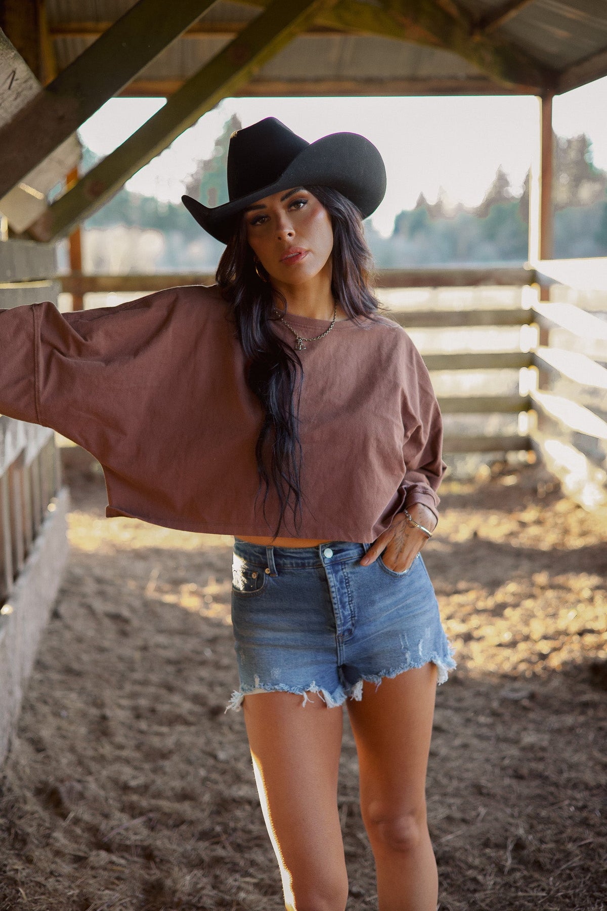 Riley Cropped Long Sleeve