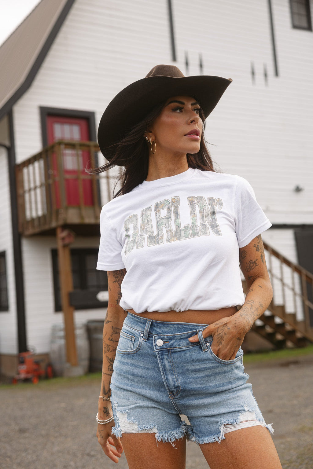 Hello Darlin' Camo Graphic