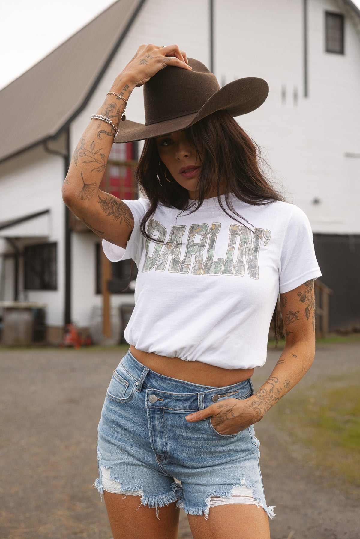 Hello Darlin' Camo Graphic