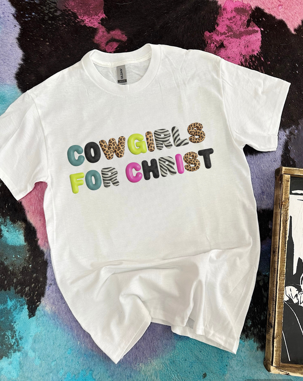 Cowgirls For Christ Tee or Crewneck