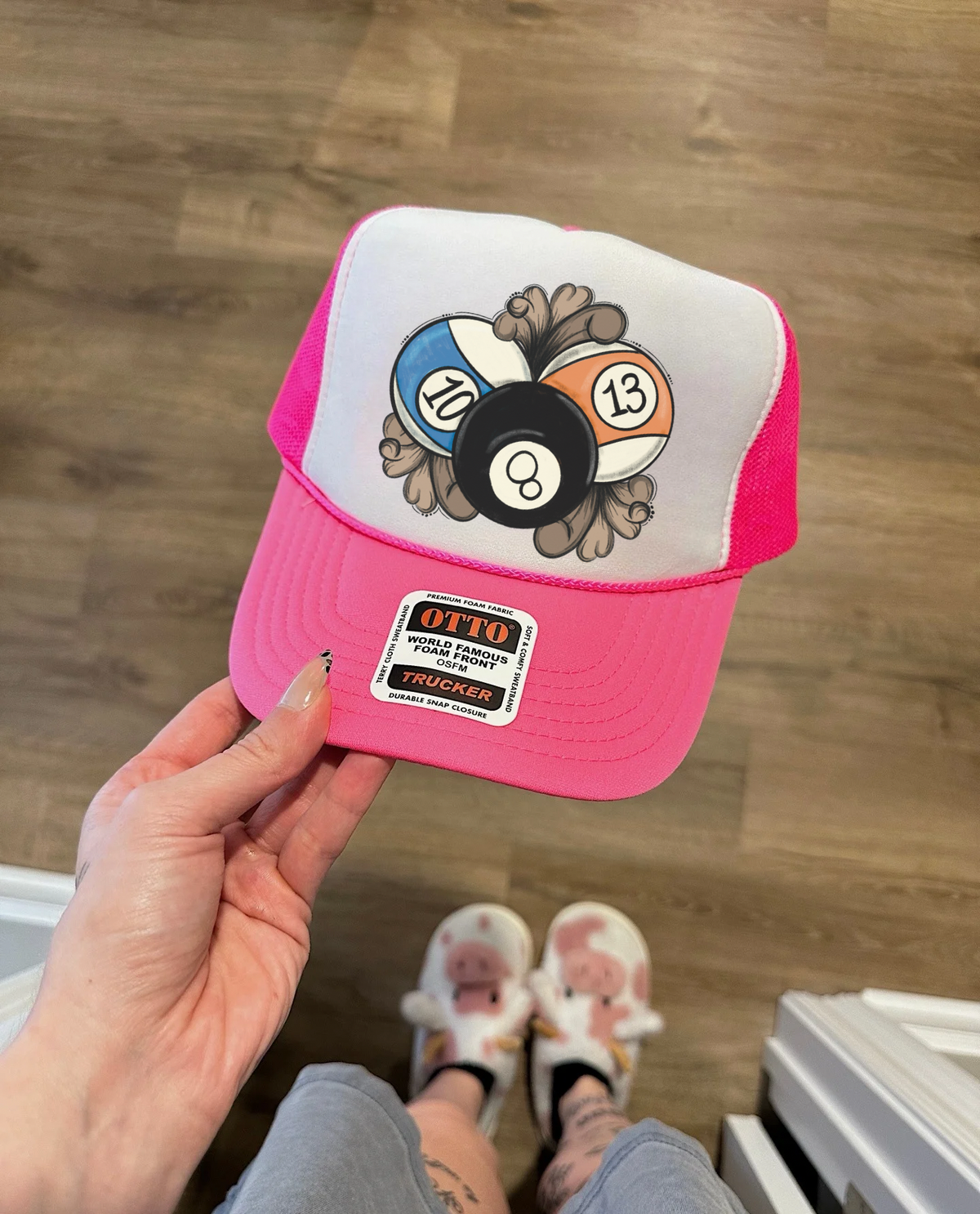 Edgy 8 Ball Trucker Hat (Multiple Color Options)