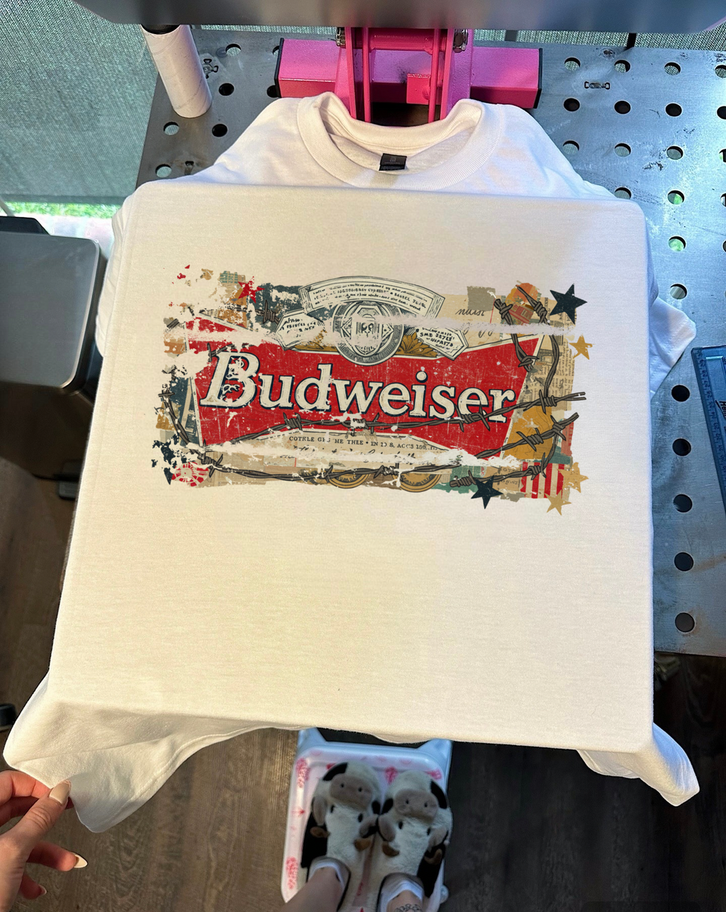 Barbed Wire Bud Tee or Crewneck