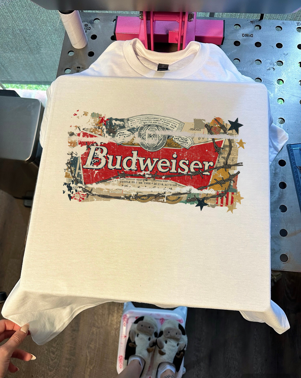 Barbed Wire Bud Tee or Crewneck