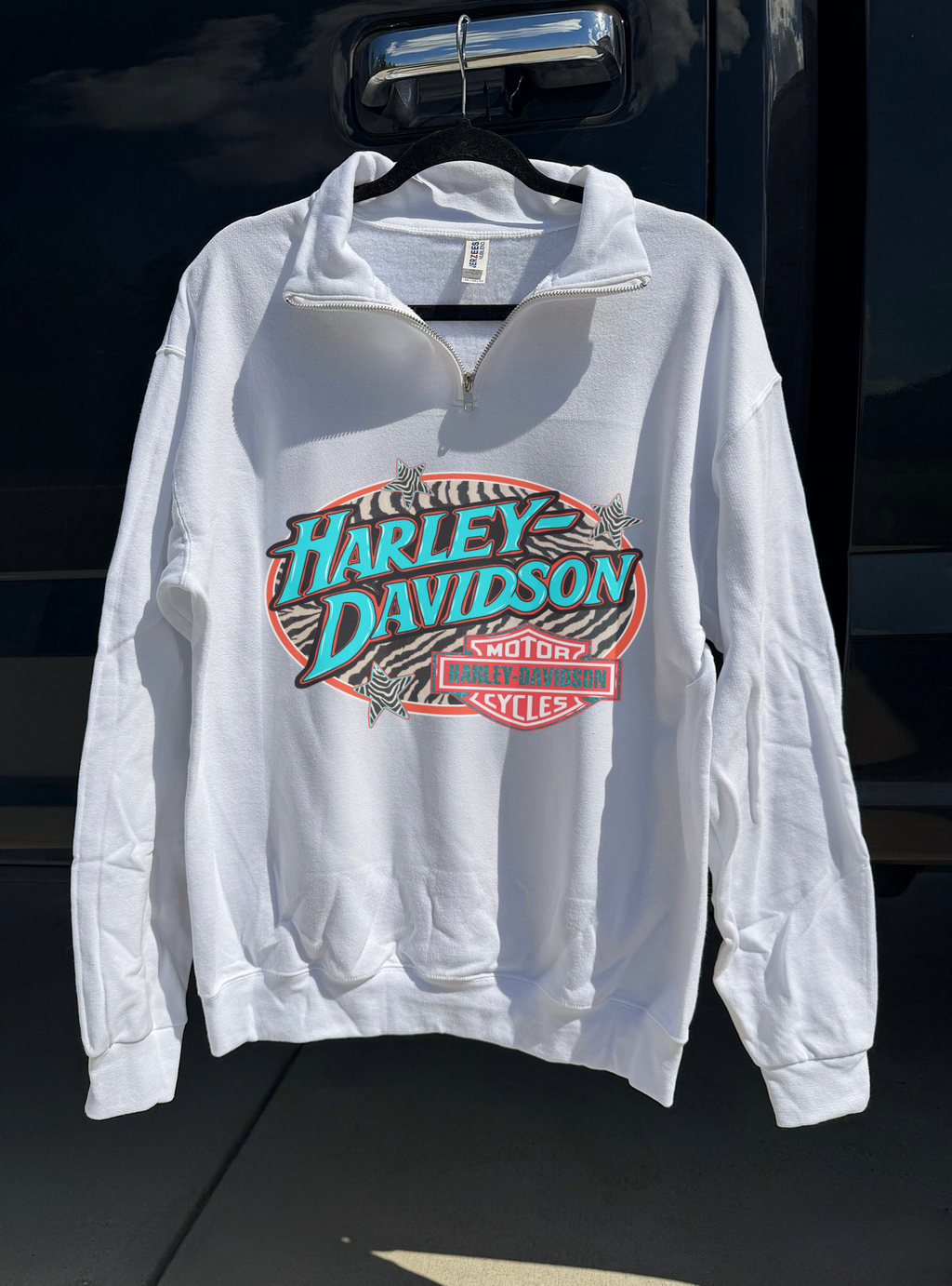 Zebra Harley Quarter Zip