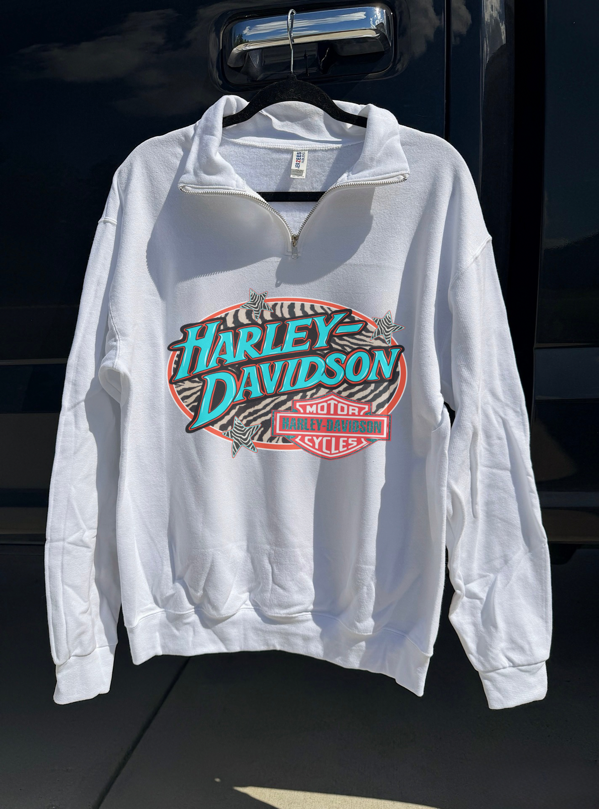Zebra Harley Quarter Zip
