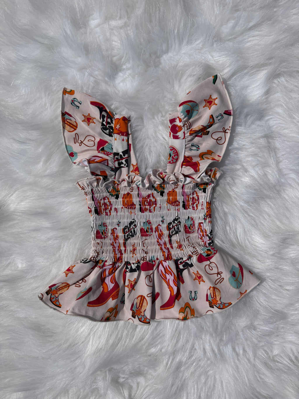 Wild Heart Cowgirl Scrunch Top