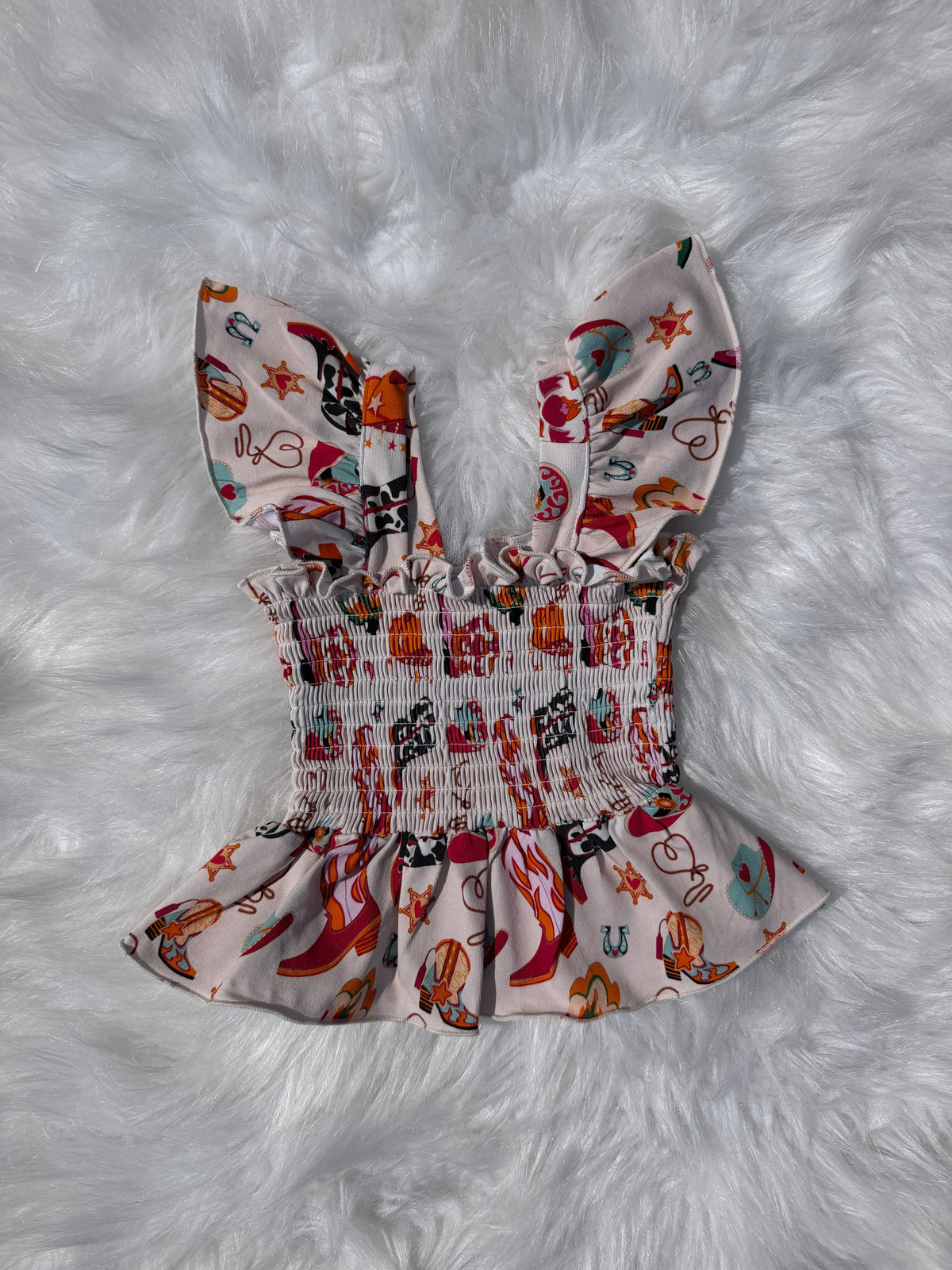 Wild Heart Cowgirl Scrunch Top