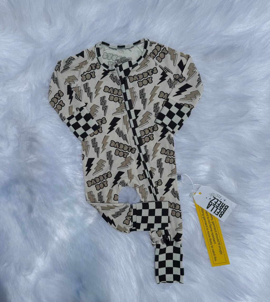 Daddy's Boy Ribbed Bamboo Sleeper