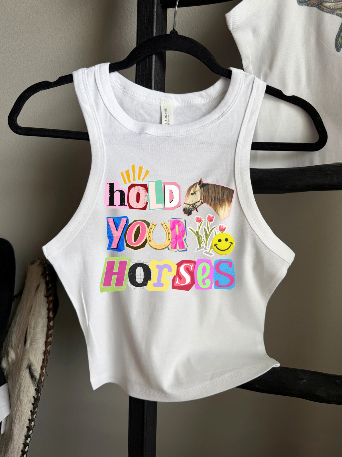 Hold Your Horses Cropped Tank