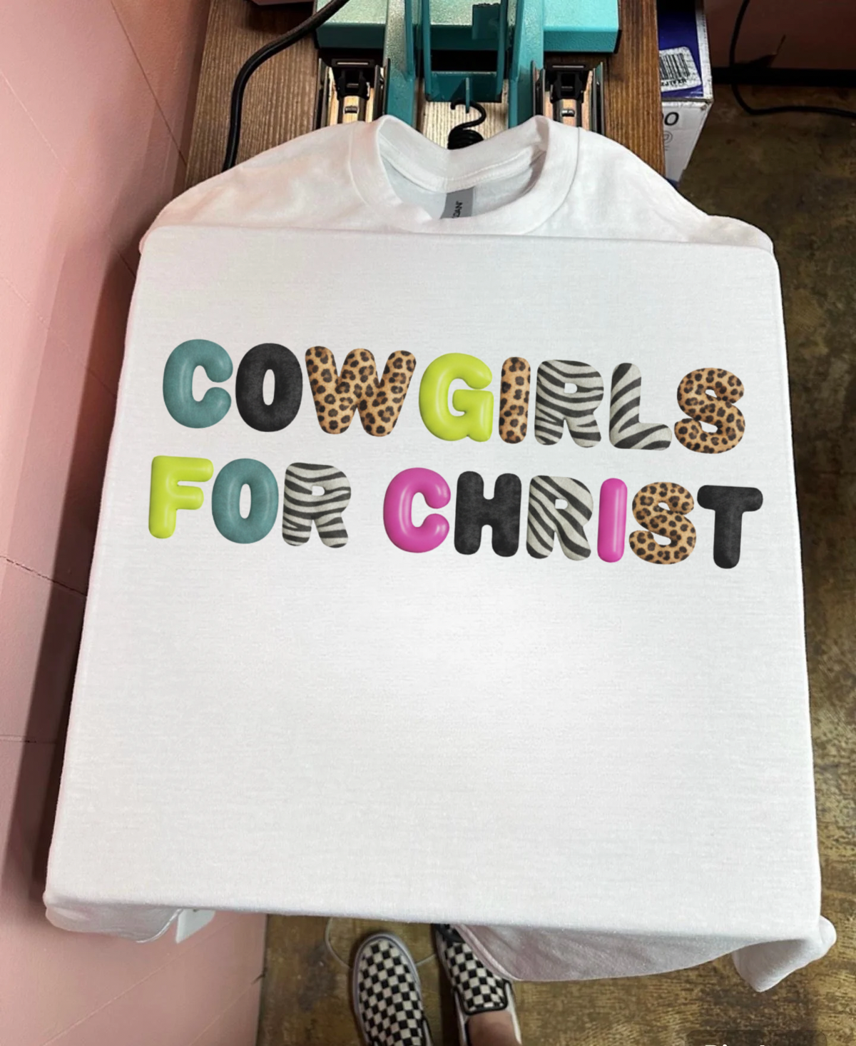 Cowgirls For Christ Tee or Crewneck
