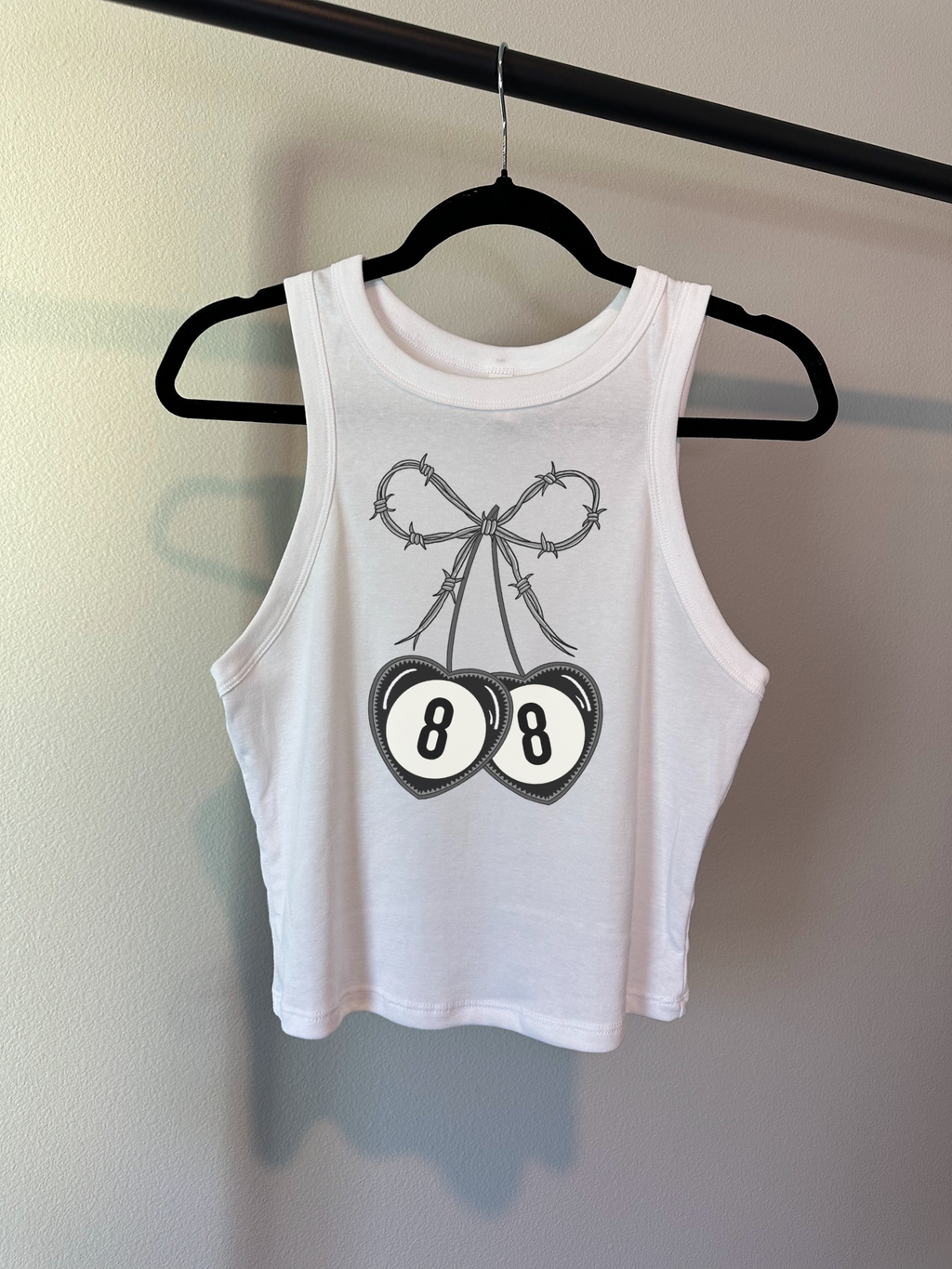 Barbed Wire Bow Cropped Tank