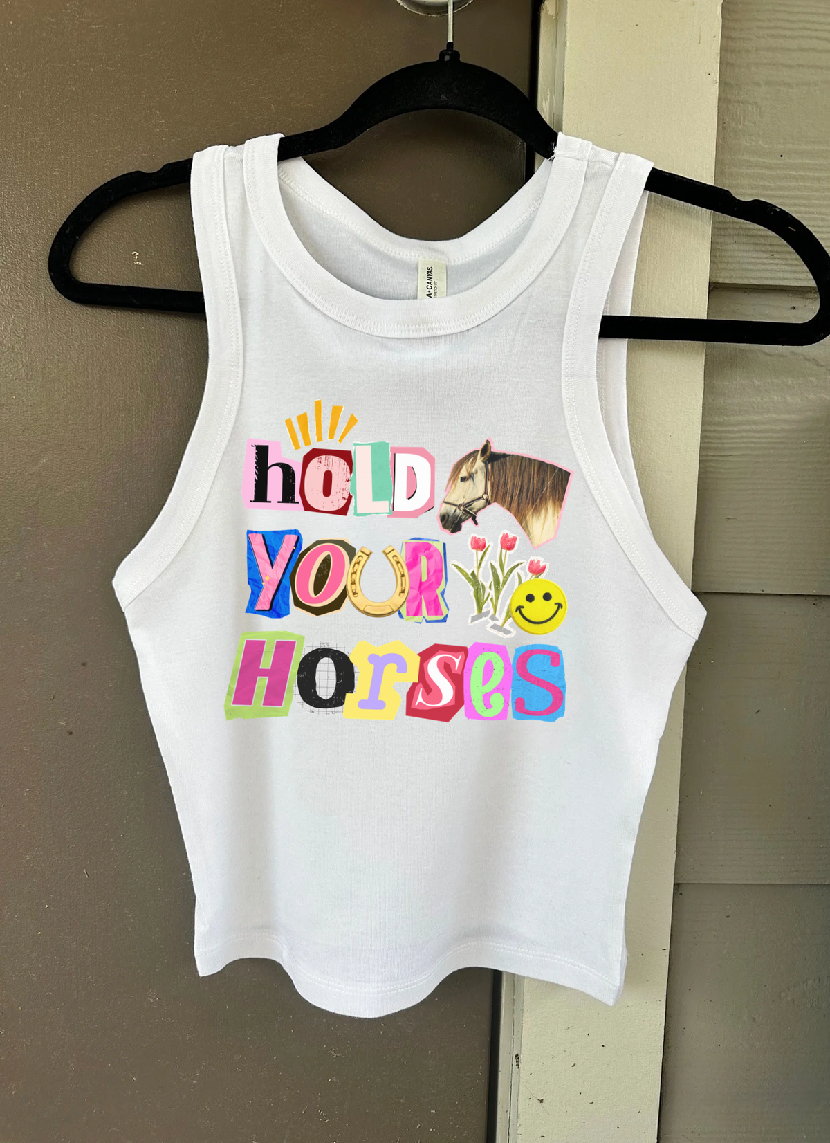 Hold Your Horses Cropped Tank
