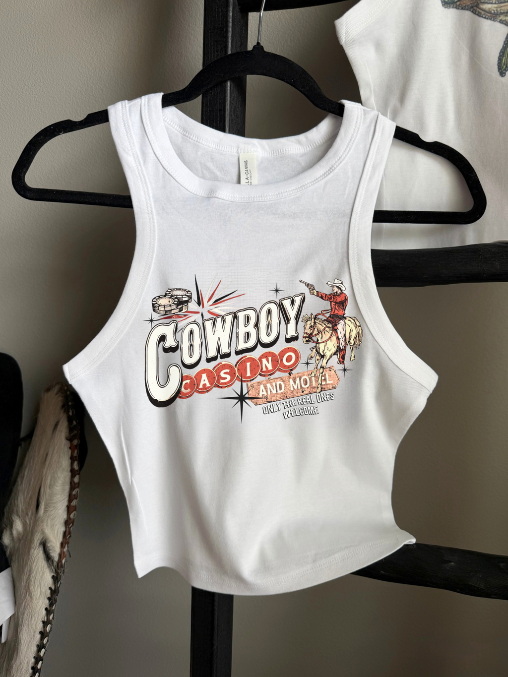 Cowboy Casino Cropped Tank