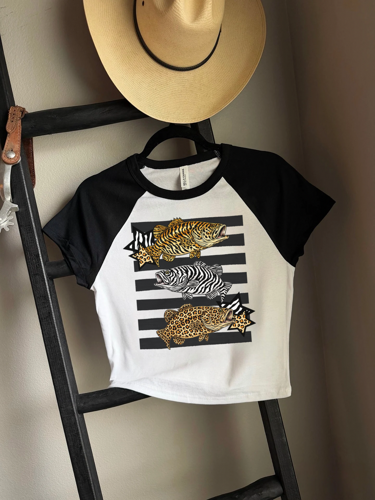 Animal Print Fish Baby Tee
