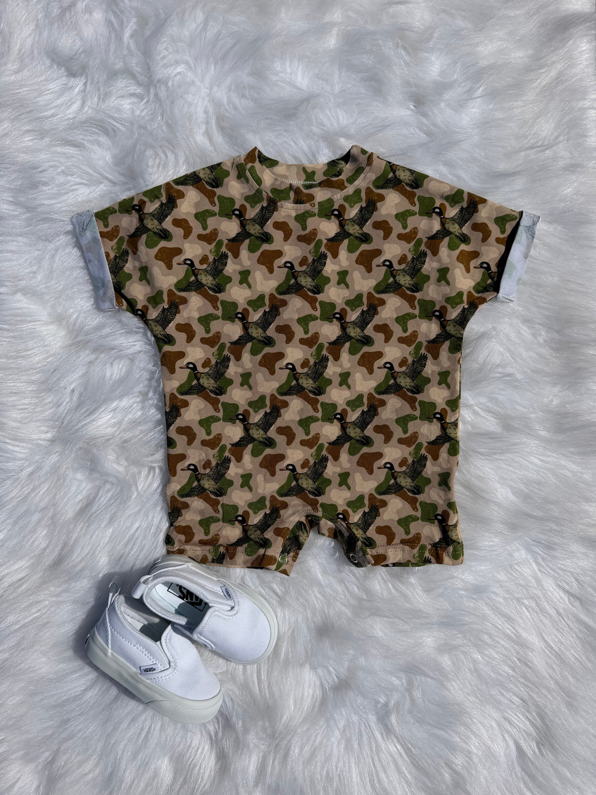 Flyaway Camo Romper